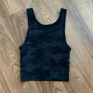 Lululemon tank top, black camp, size 2
